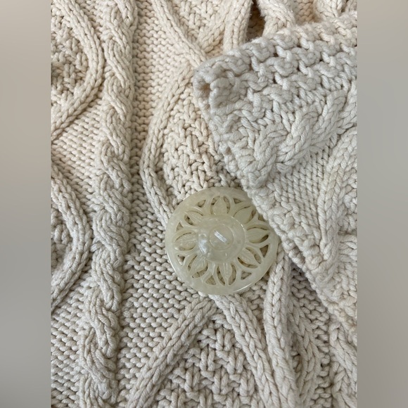 Free People Cotton Cream Ivory Cable Knit Sweater - Picture 13 of 14